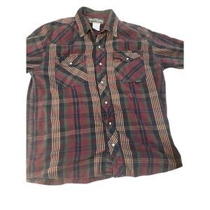 🔥 VINTAGE 90s BERNE WESTERN PEARL SNAP FLANNEL 🔥